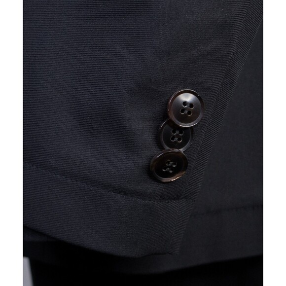 Sene Solid Black Sport Blazer Unstructured Blazer Jacket Coat Solid Size 48R EUC - Picture 7 of 14